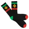 Socks>LRG All Trees Stripe Crew Socks Black