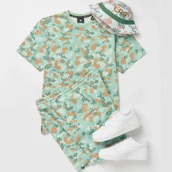 Shorts>LRG Baby Tree Fleece Shorts Light Green