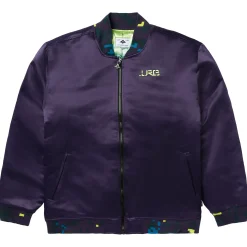 Outerwear>LRG Forever Forward Bomber Jacket Dark Purple