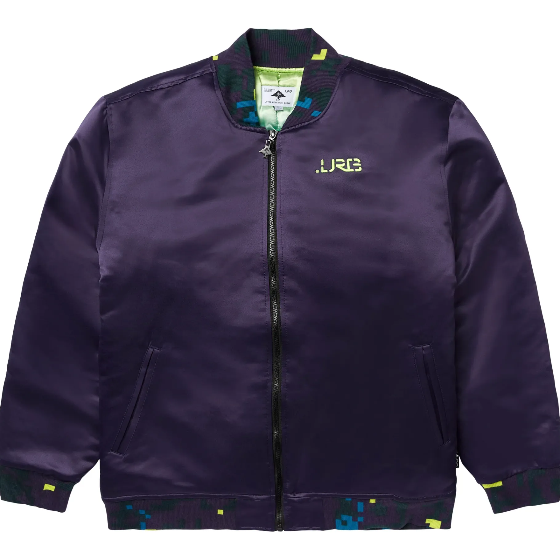 Outerwear>LRG Forever Forward Bomber Jacket Dark Purple