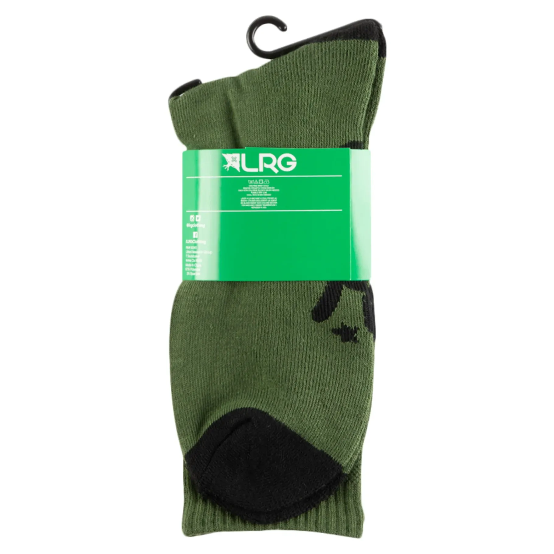 Socks>LRG Giraffe Crew Socks Olive