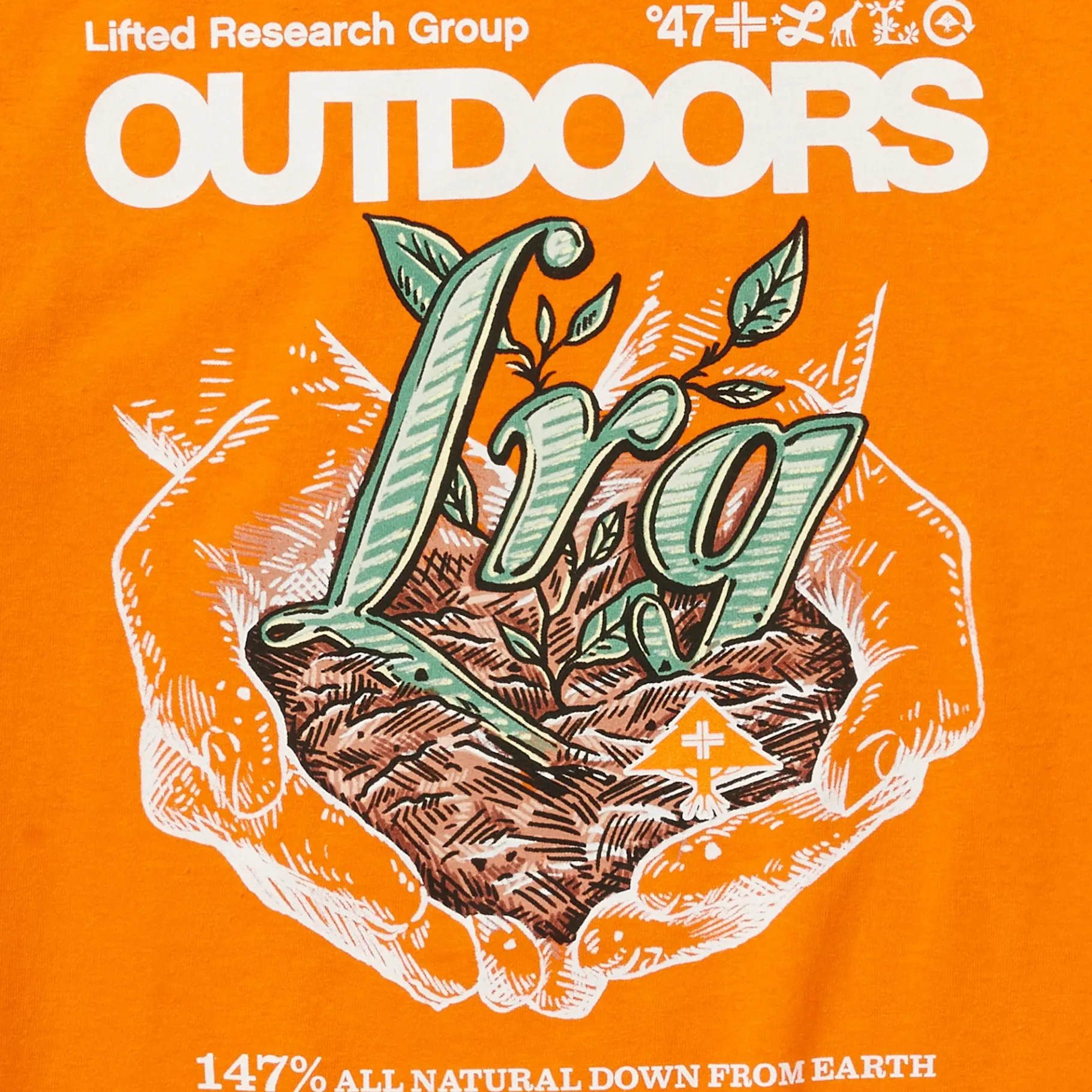 Tees>LRG Handle With Care Tee Orange