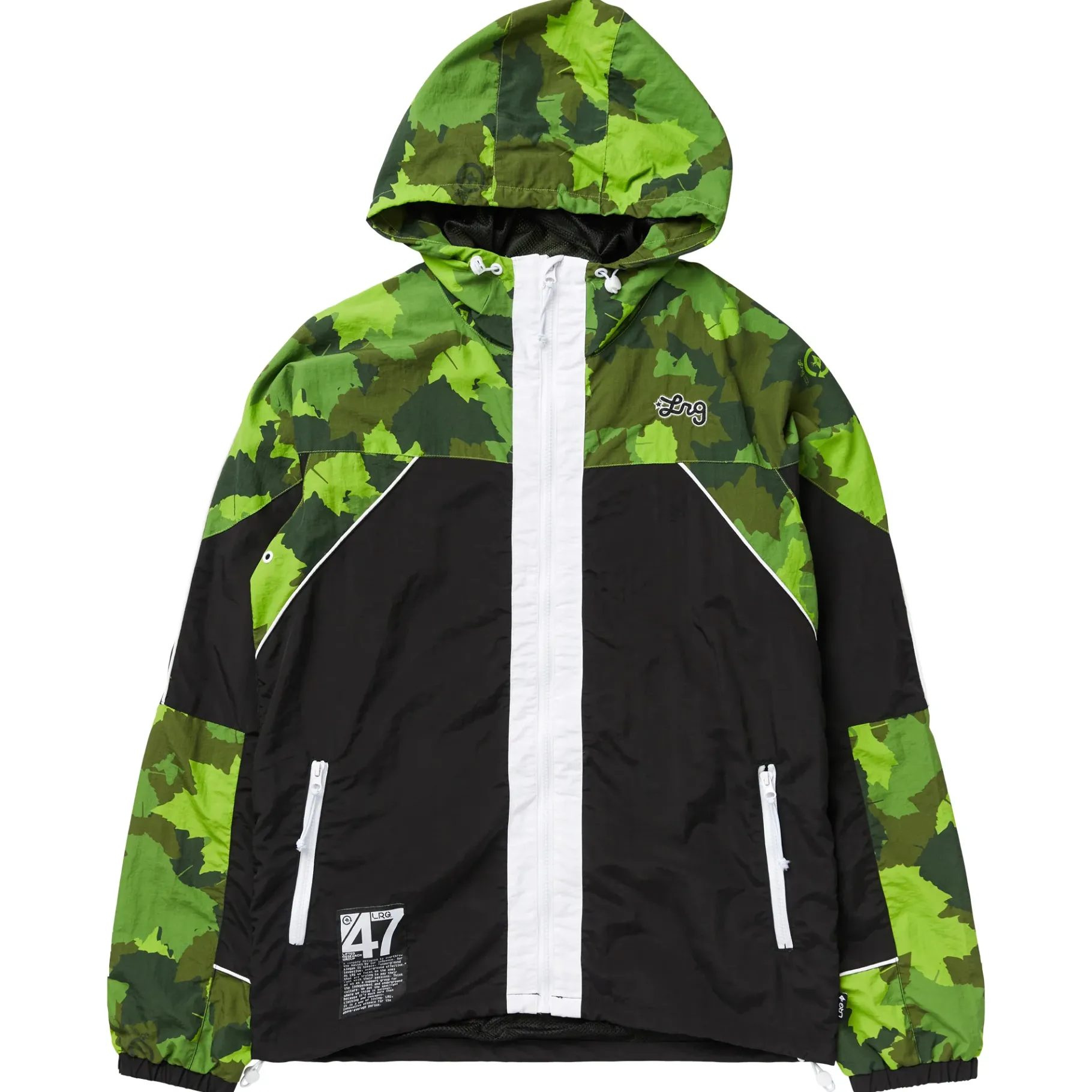 Outerwear>LRG Highest Maple Hood Windbreaker Jacket Green Camo