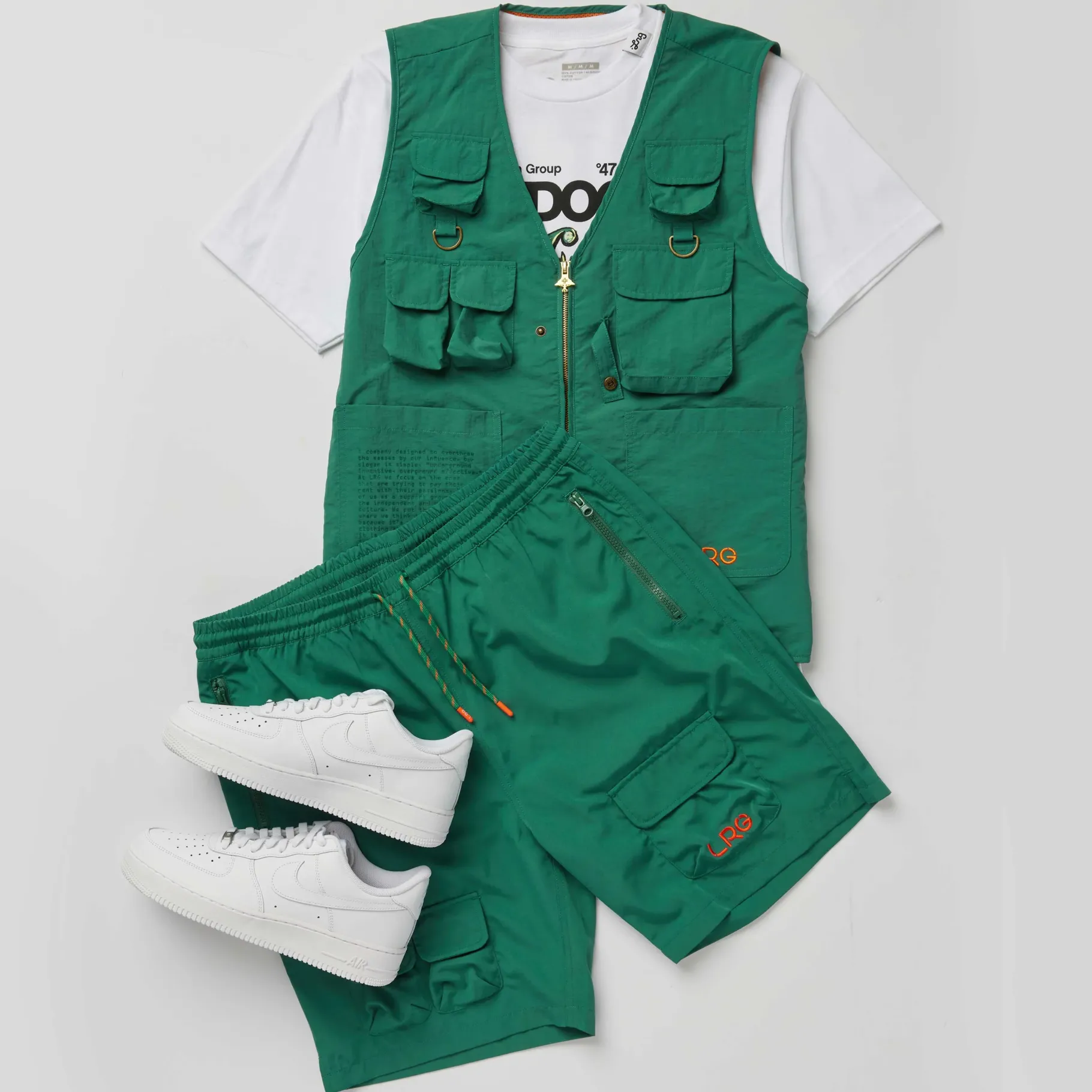 Shorts>LRG Leader Nylon Shorts Green