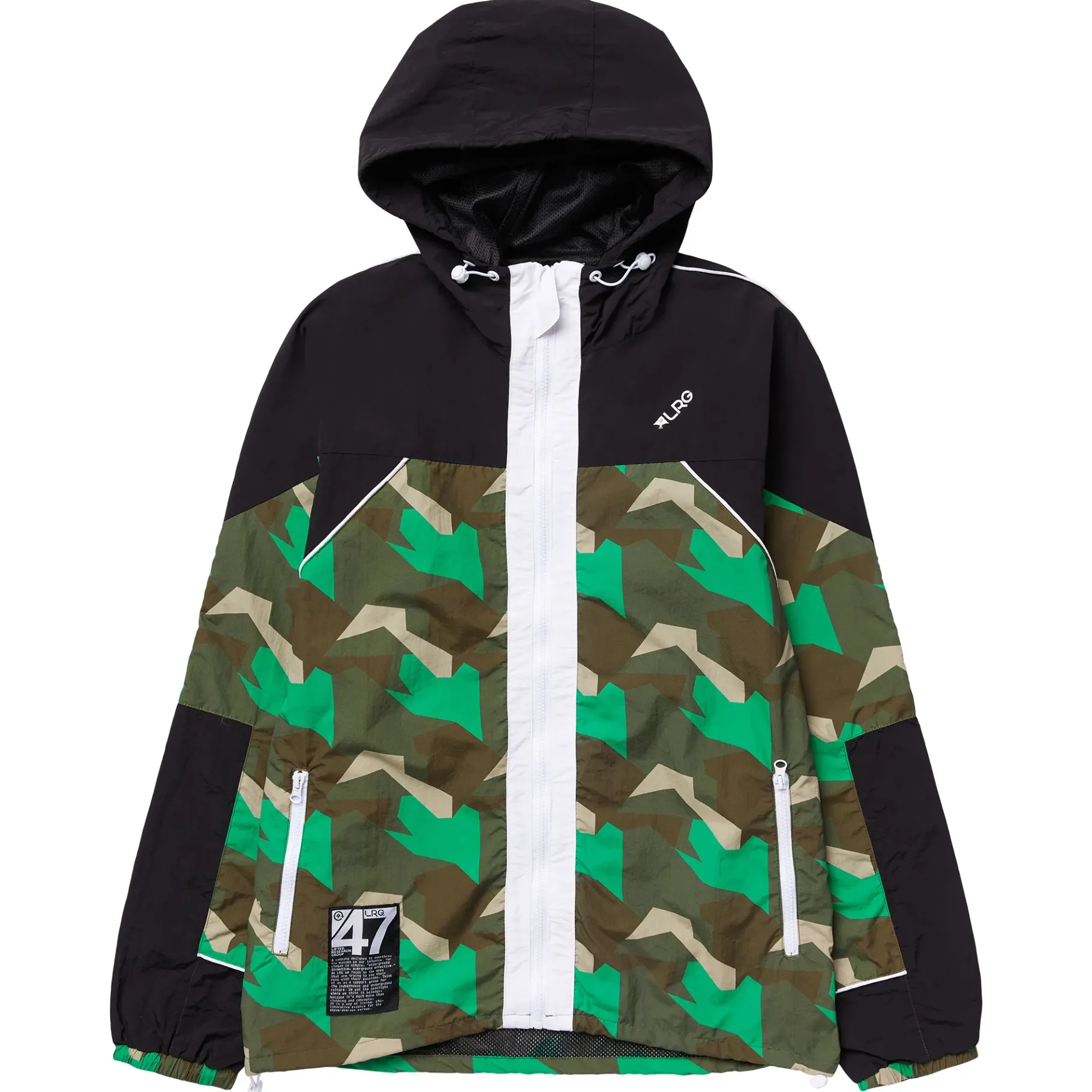 Outerwear>LRG Lifted Geo Windbreaker Jacket Green