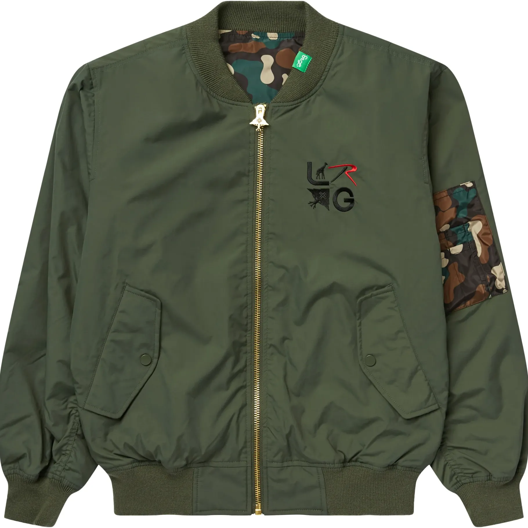Outerwear>LRG Lifted Ma1 Flight Jacket Green