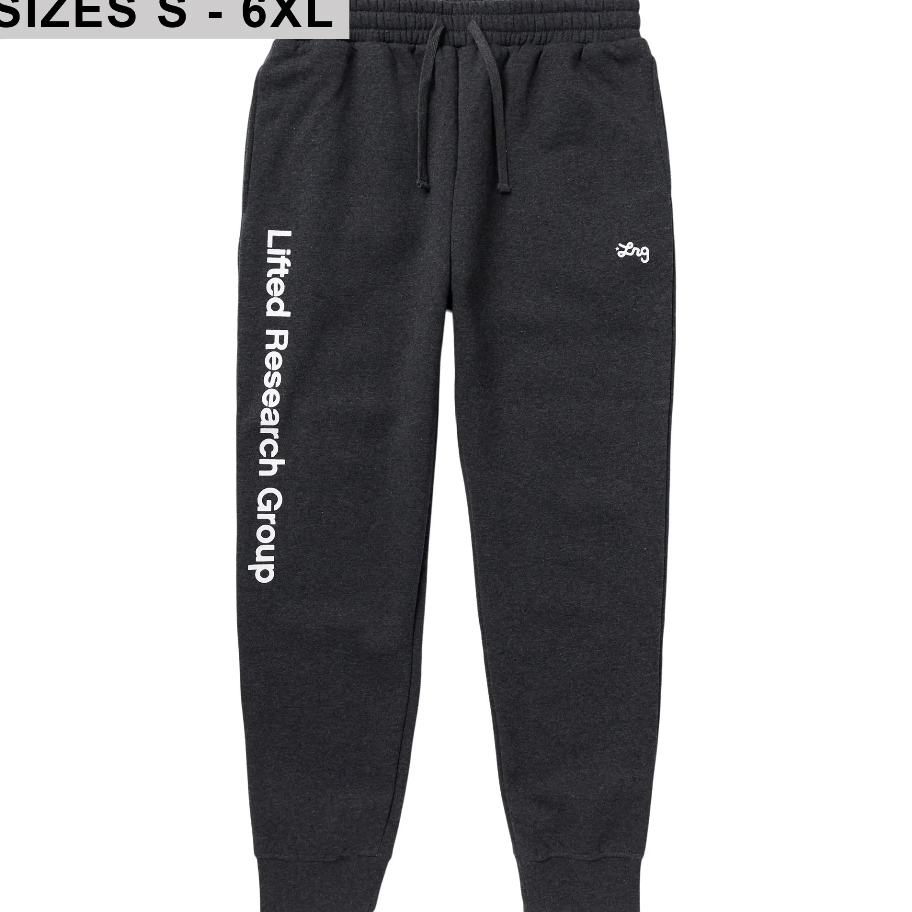 Pants>LRG Lifted Script Jogger Sweatpants Charcoal Heather