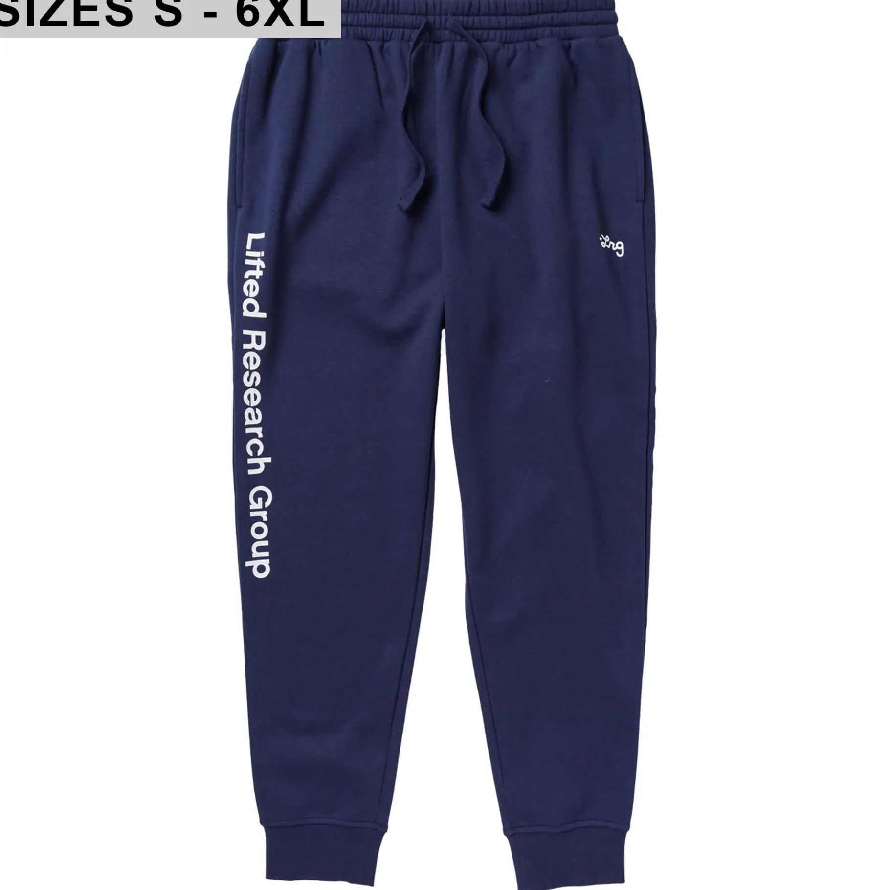 Pants>LRG Lifted Script Jogger Sweatpants Navy