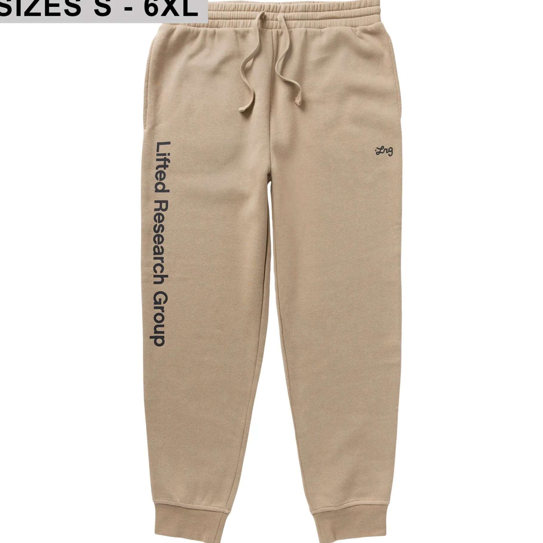 Pants>LRG Lifted Script Jogger Sweatpants Khaki