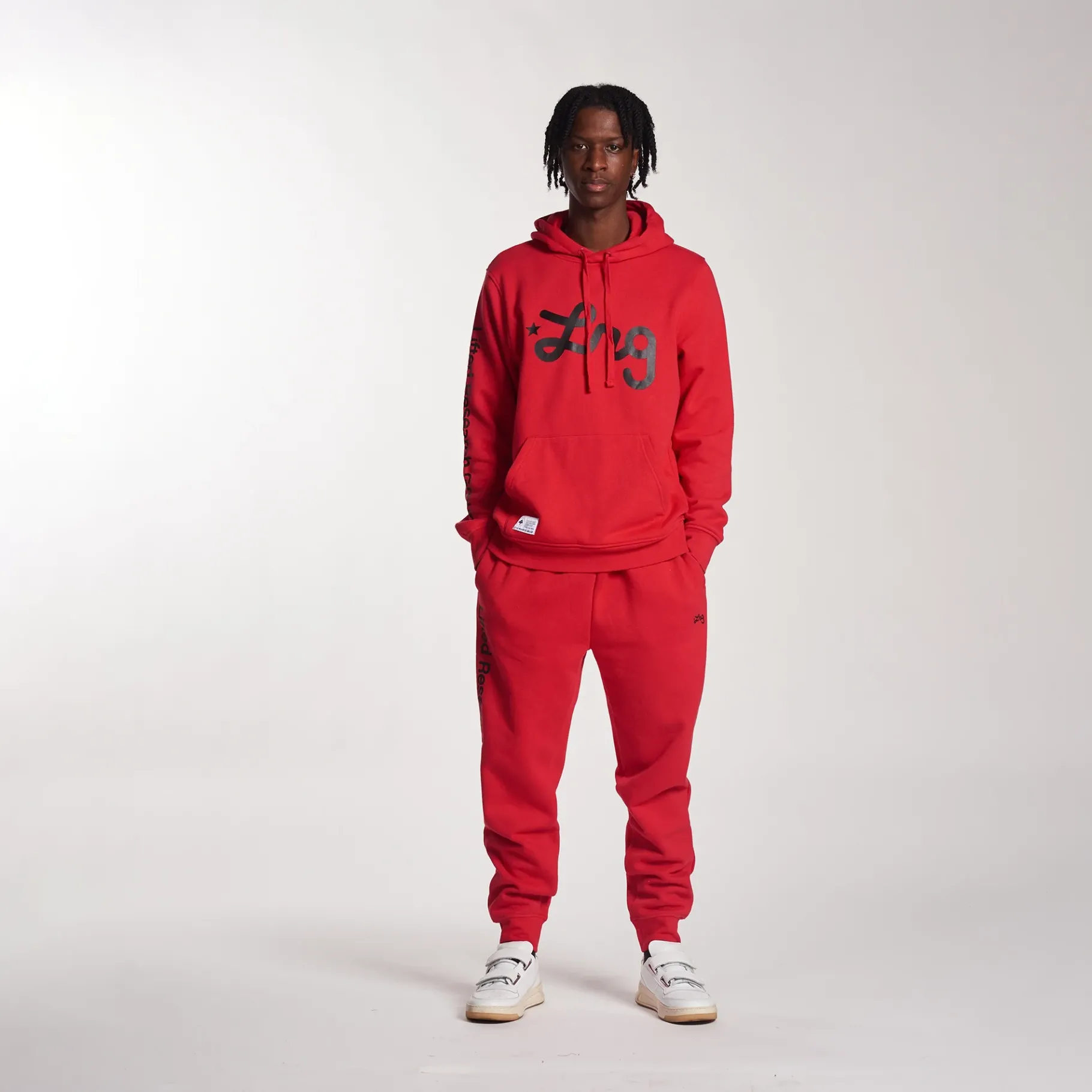 Pants>LRG Lifted Script Jogger Sweatpants Red