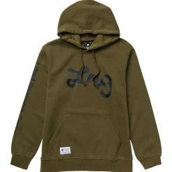 Hoodies & Sweats>LRG Lifted Script Pullover Hoodie Military