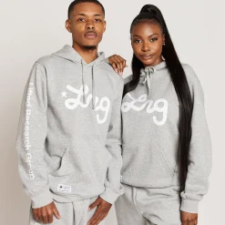 Hoodies & Sweats>LRG Lifted Script Pullover Hoodie Heather Grey
