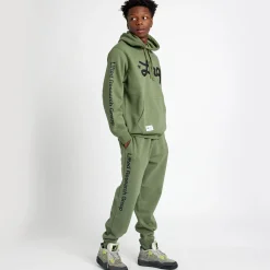 Hoodies & Sweats>LRG Lifted Script Pullover Hoodie Olive