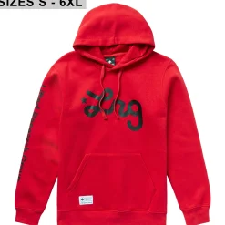Hoodies & Sweats>LRG Lifted Script Pullover Hoodie Red