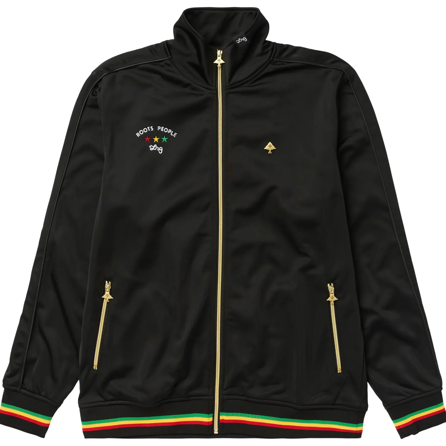 Outerwear>LRG Musical Roots Track Jacket Black