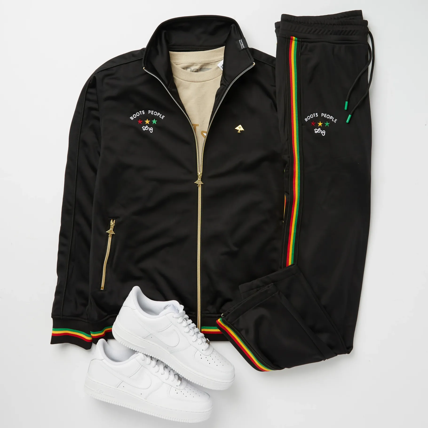 Outerwear>LRG Musical Roots Track Pants Black