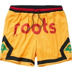 Shorts>LRG Original Roots Mesh Shorts Yellow