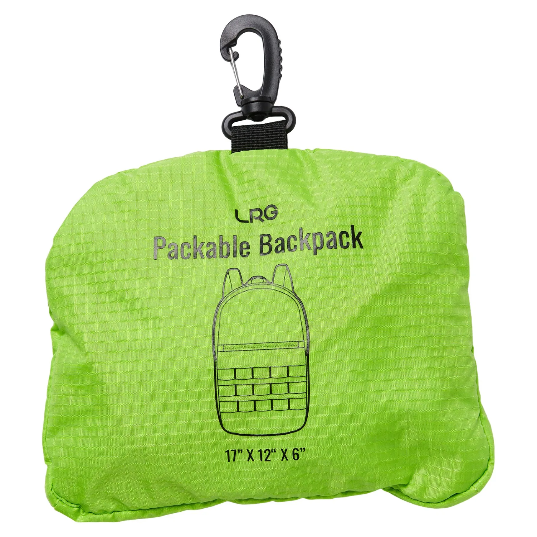 Bags>LRG Packable Backpack Neon Green