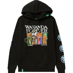 Hoodies & Sweats>LRG Panther Wakanda Forever Pullover Hoodie Black