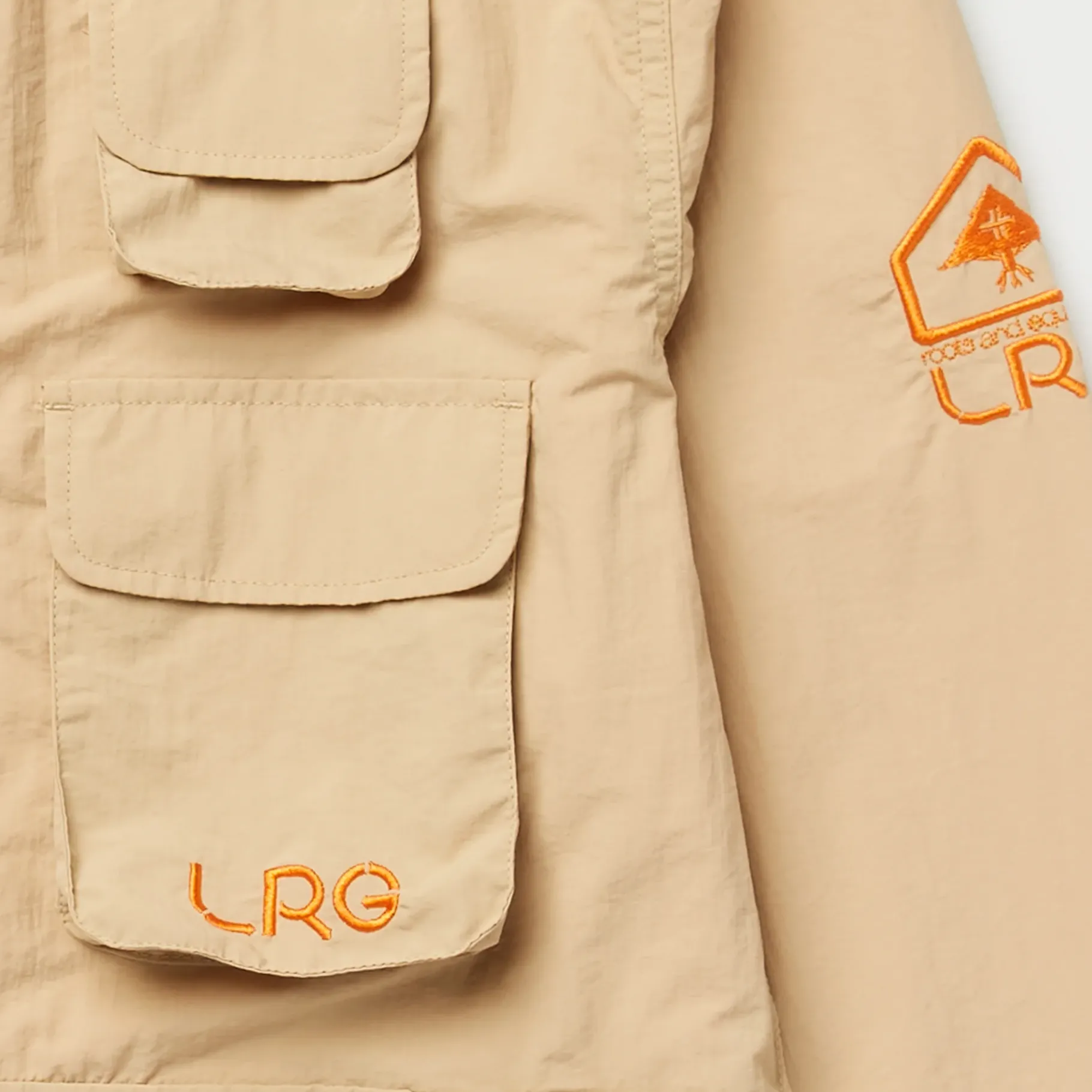 Outerwear>LRG Plant Mission Anorak Jacket Light Brown