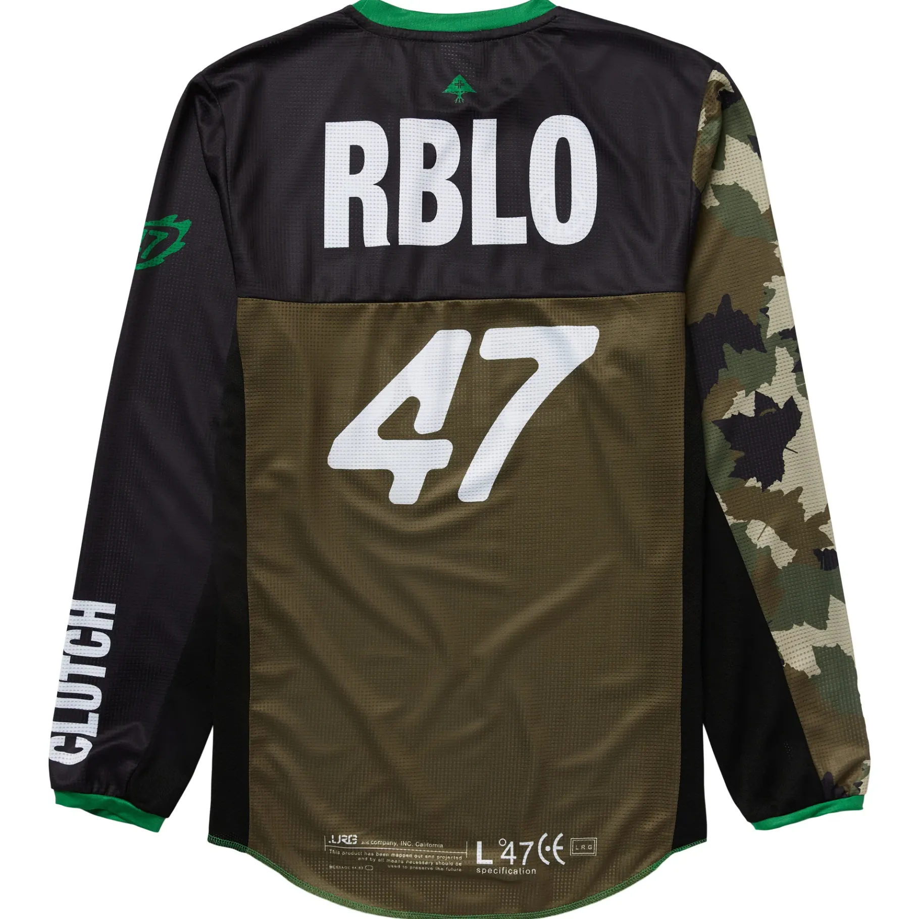 Tops>LRG Rblo Race Jersey Military Green