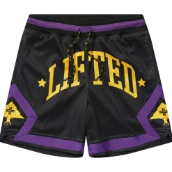 Shorts>LRG Resolutionary Lifted Mesh Shorts Black/Purple