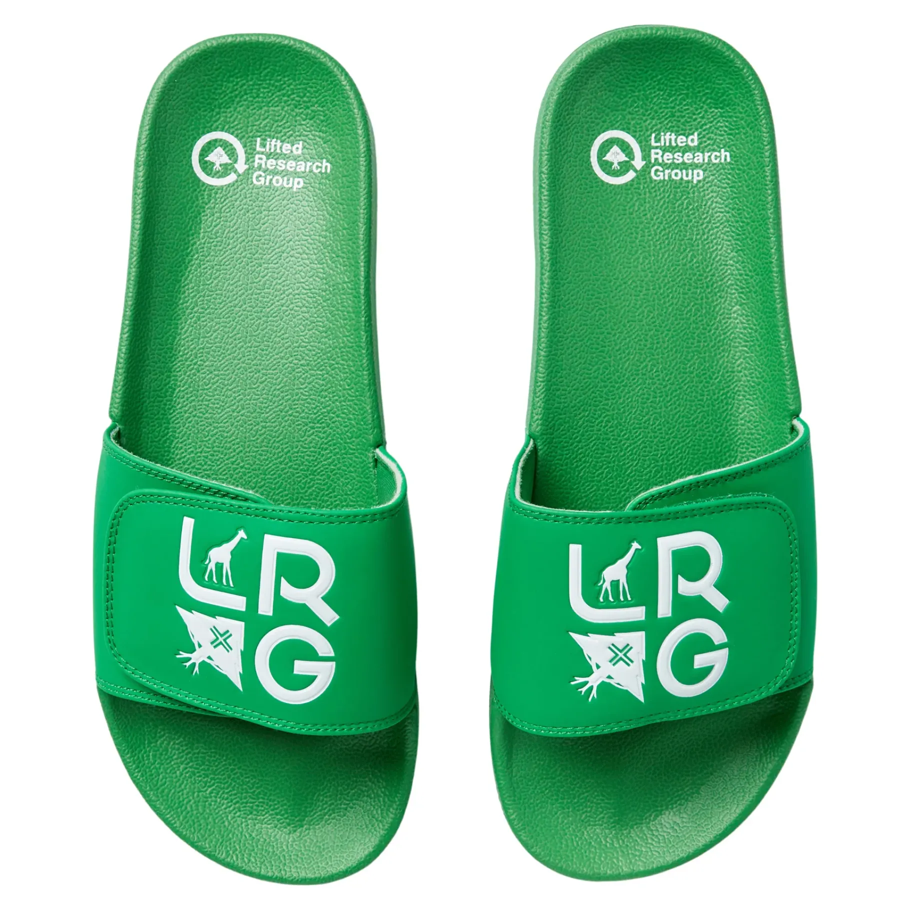 Slides>LRG Stacked Logo Slide Sandals Green