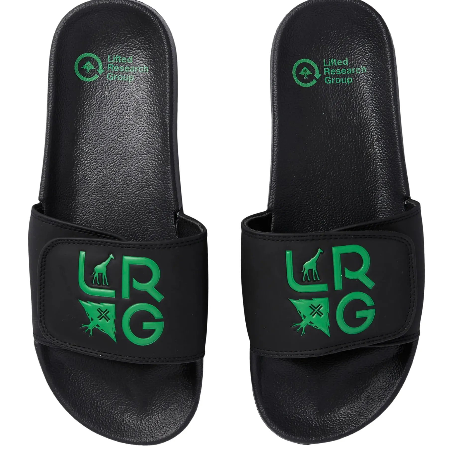 Slides>LRG Stacked Logo Slide Sandals Black