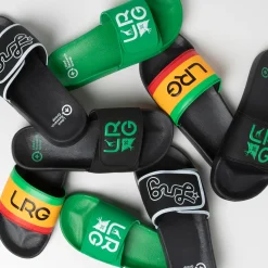Slides>LRG Stacked Logo Slide Sandals Black