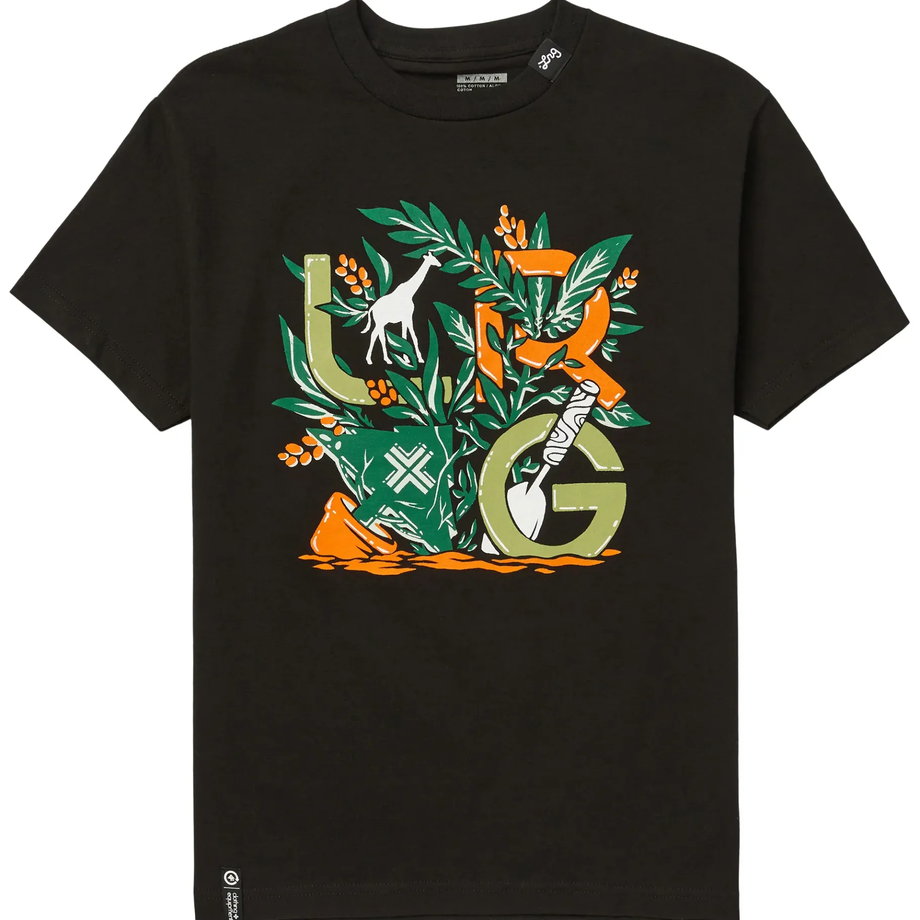 Tees>LRG Stacked Soil Tee Black
