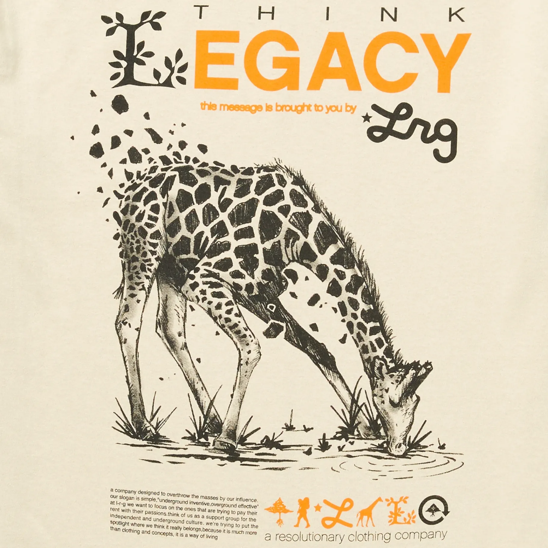 Tees>LRG Think Legacy Tee Sand