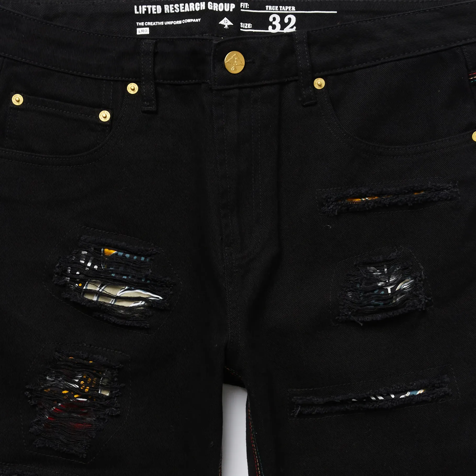 Shorts>LRG Tropic Roots Denim Shorts Black